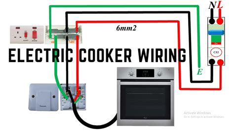 electric cooker outlet box|electric cooker wire diagram.